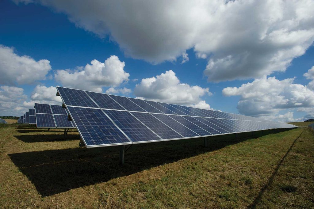illustrating a renewable energy setup.