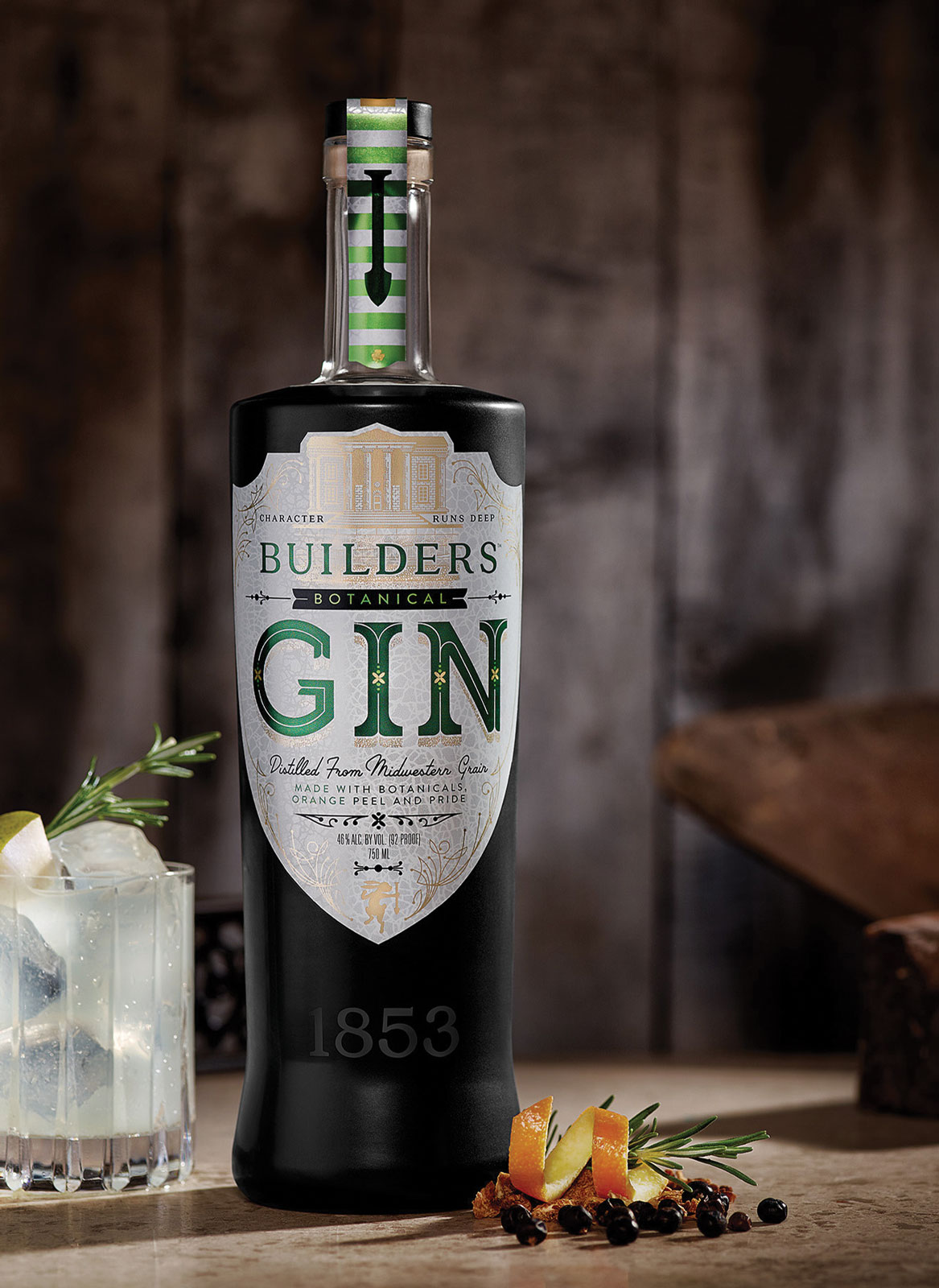 Restless Spirits Distilling Co LLC, Builders Botanical Gin