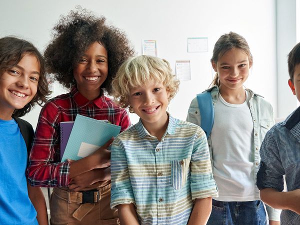School diverse group of Kids