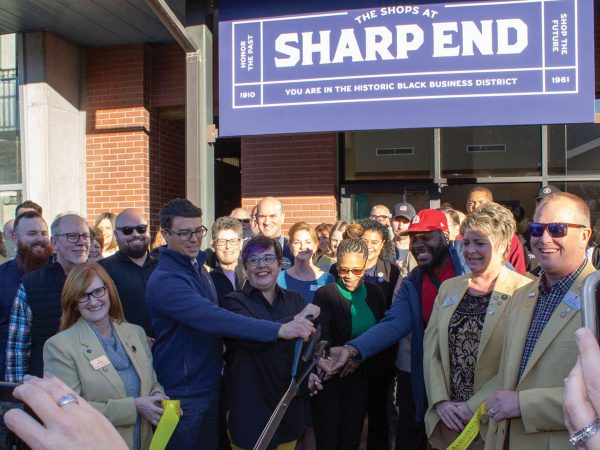 The Shops at Sharp End ribbon cutting