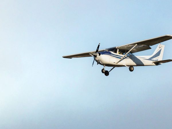 Single Engine Plane in Sky