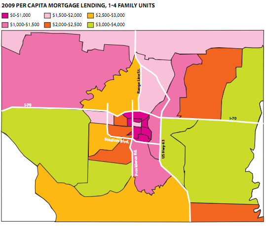 2009 Per Capita Mortgage Lending, 1-4 Family Units