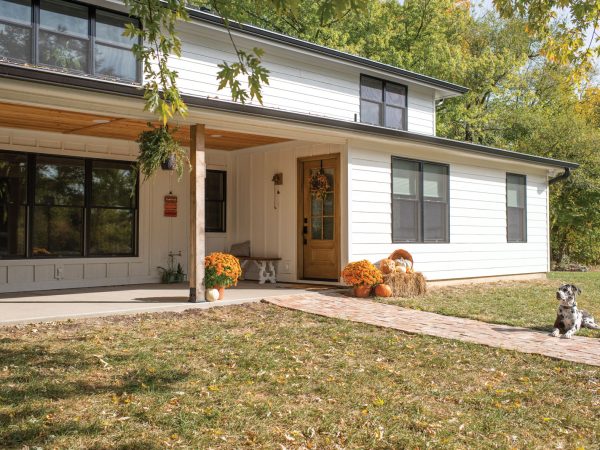 exterior view of the back of a house