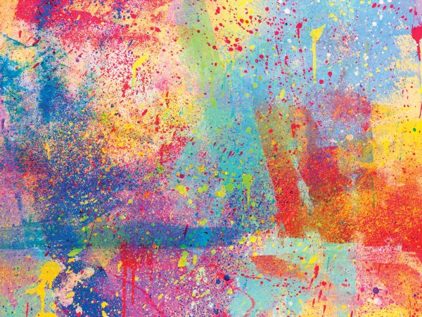Rainbow-color-splatter-on-canvas