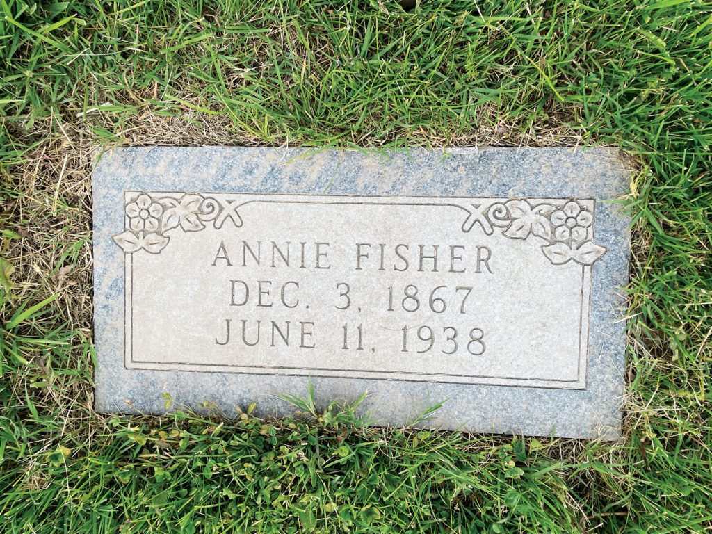 Calvary Cemetery Annie Fisher Gravestone