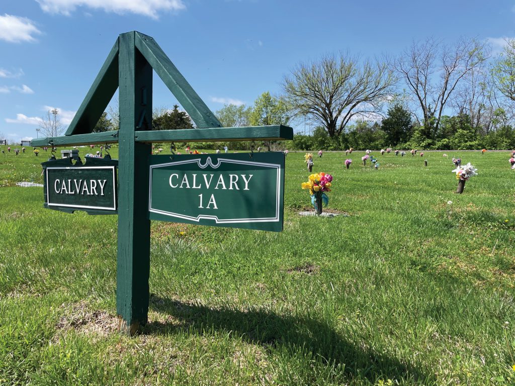 Calvary Cemetery Plot Markers