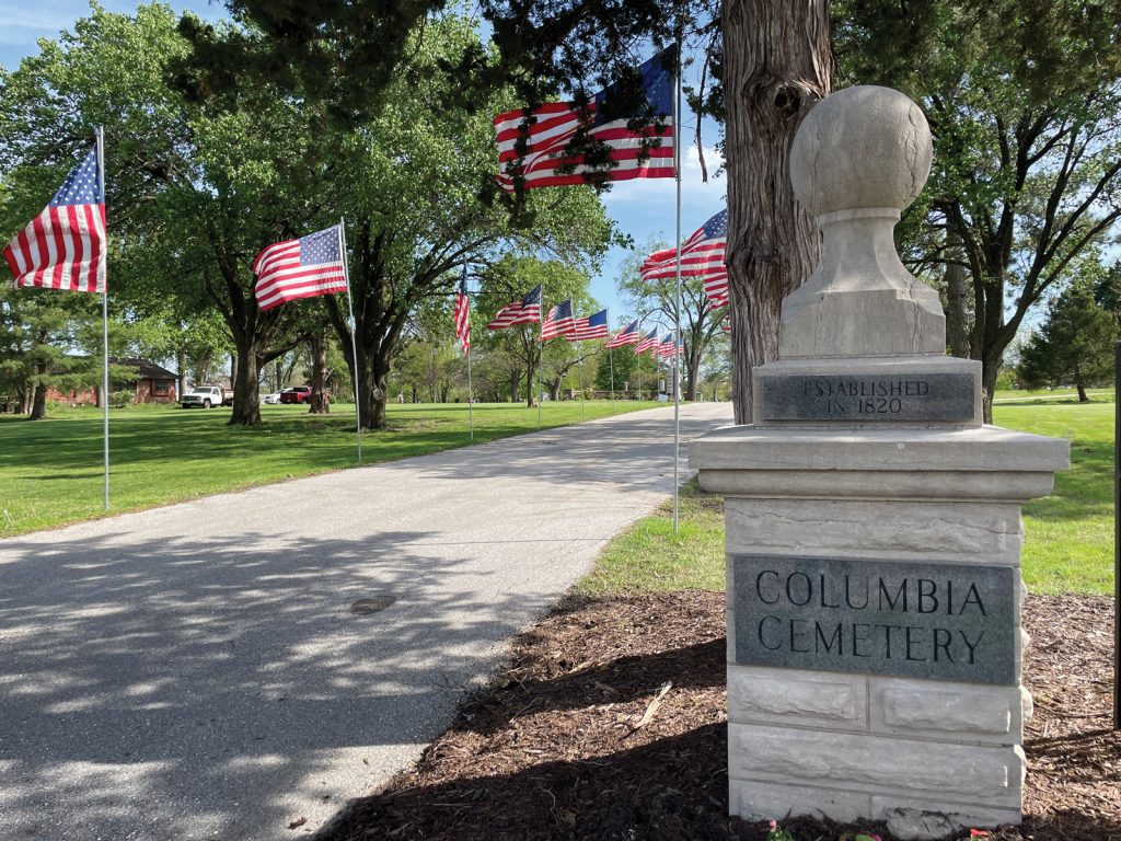 Columbia Cemetery Entrance