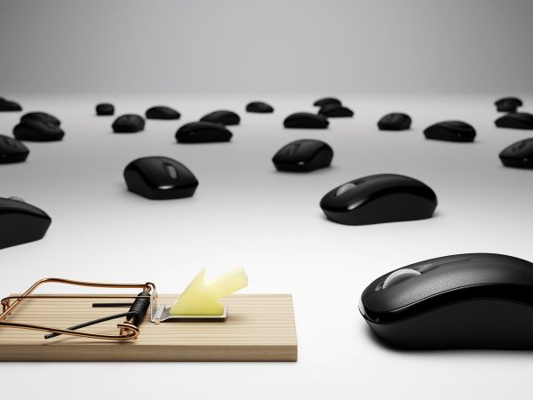 Computer Mouse Clickbait Conceptual Rendering