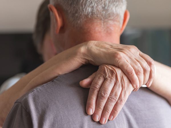 Elderly Couples Hands Holding Each Other While Dancing