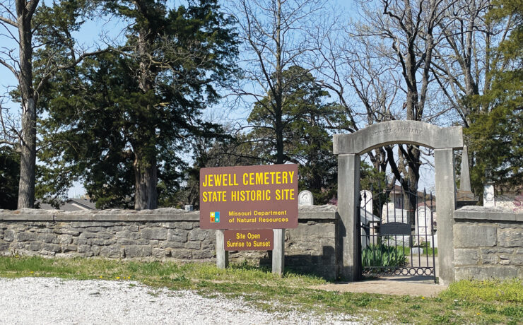 Featured Jewell Cemetery State Historic Site Entrance