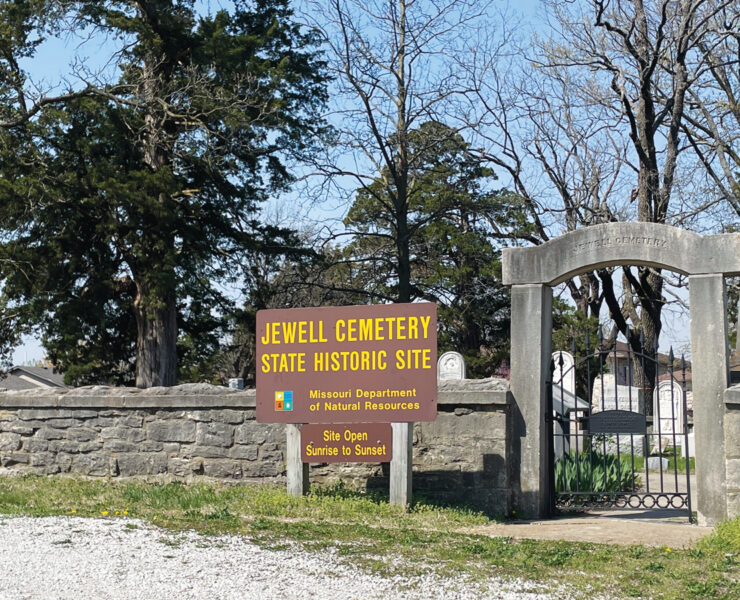 Featured Jewell Cemetery State Historic Site Entrance