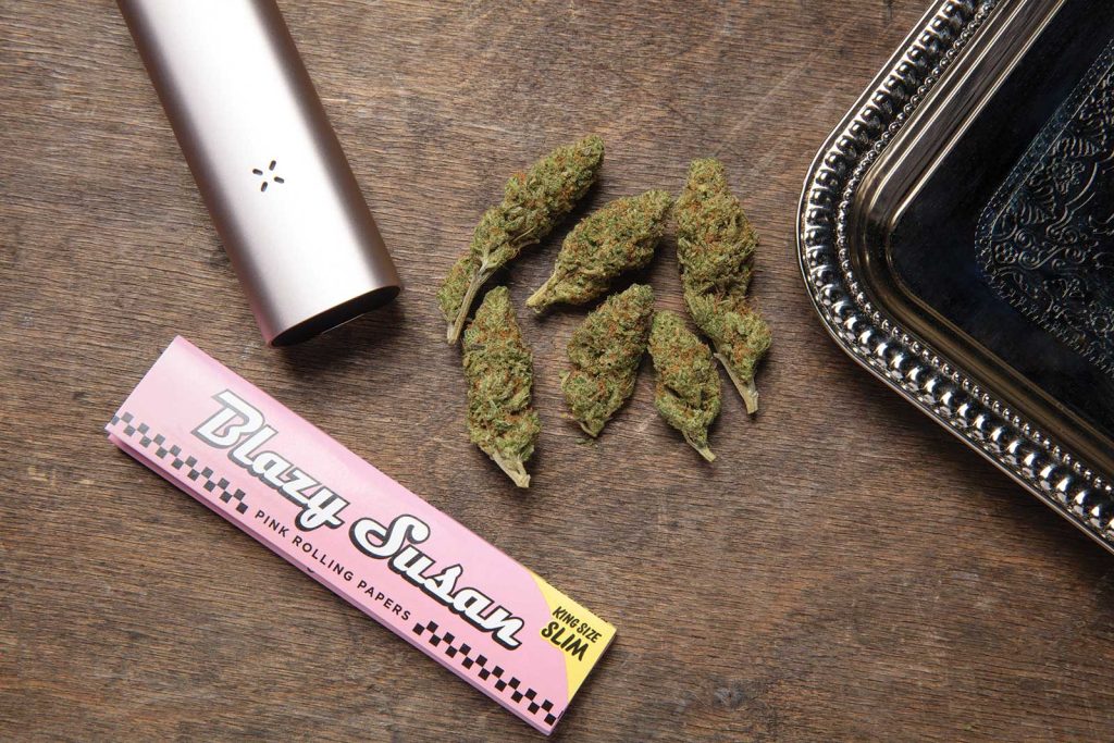 several cannabis buds