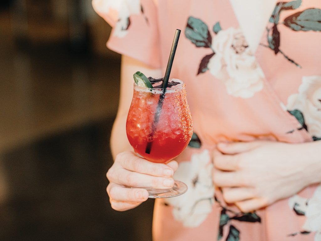 Hibiscus Bloom Cocktail From Ikigai Omakase