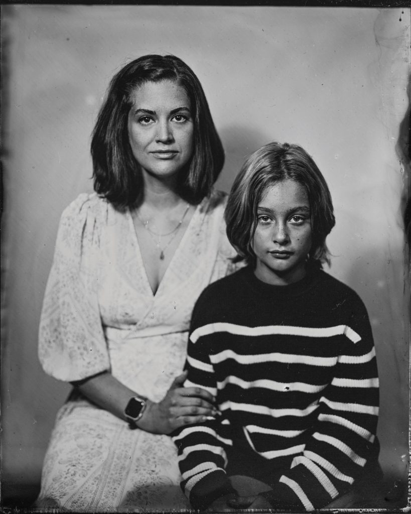 Mother Daughter Tintype By David Lancaster