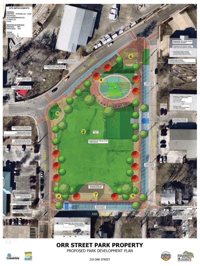 Orr Street Park Proposed Plan