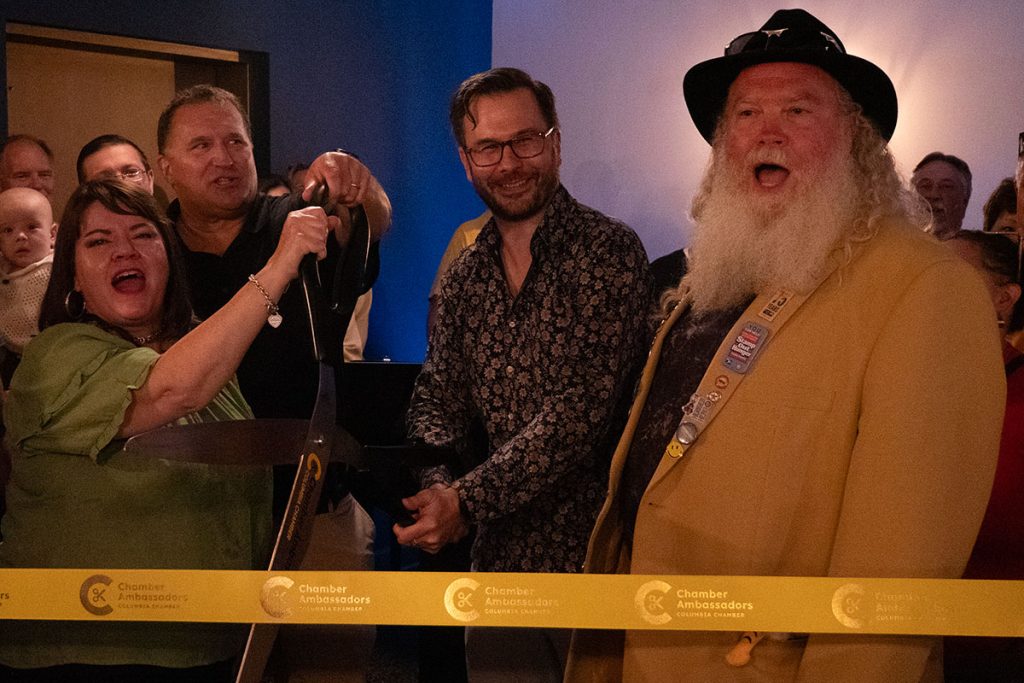 Columbia Chamber of Commerce ambassadors ribbon cutting for Columbia Restaurant Week on Wednesday, July 23, 2025.