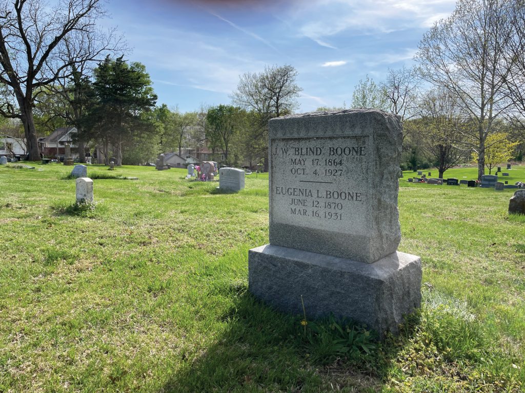 Sidebar Jw Blind Boone African American Musician Marker Columbia Cemetery