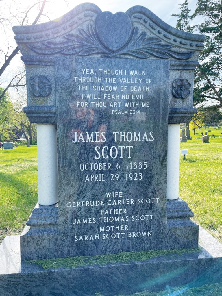 Sidebar Tombstone Of James Thomas Scott 1923 Victim Of Public Lynching Columbia Cemetery