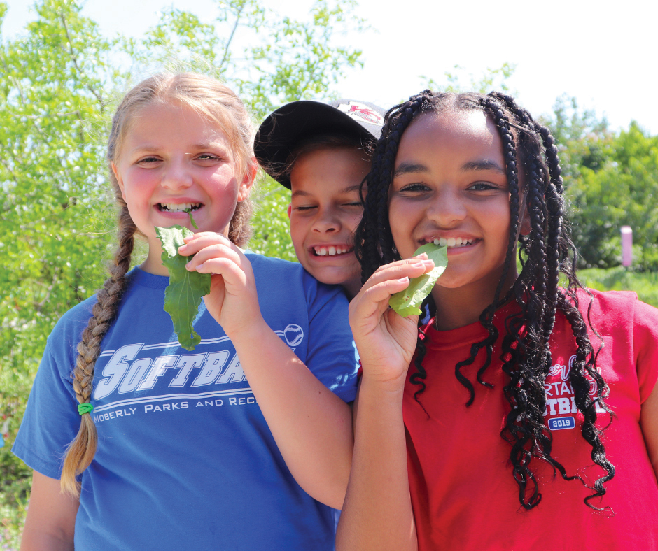 Trio Of Children Eating Produce Ccua