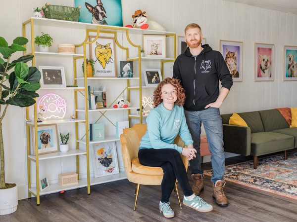 The owners of Junebug Photography take a self portrait.