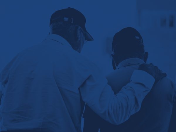Help, back and men for support, conversation and comfort in retirement for depression. Anxiety, kindness and friends or people with a discussion, talking or a problem together with empathy and sad