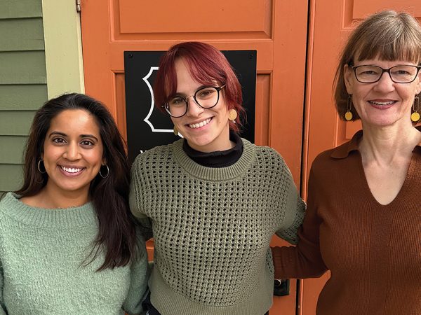 COMO Magazine represents at the Missouri Women Who Write Retreat. Pictured left to right: Sunitha Bosecker (freelance writer), Kelsey Winkeljohn, and Karen Pasley (contributing copyeditor)