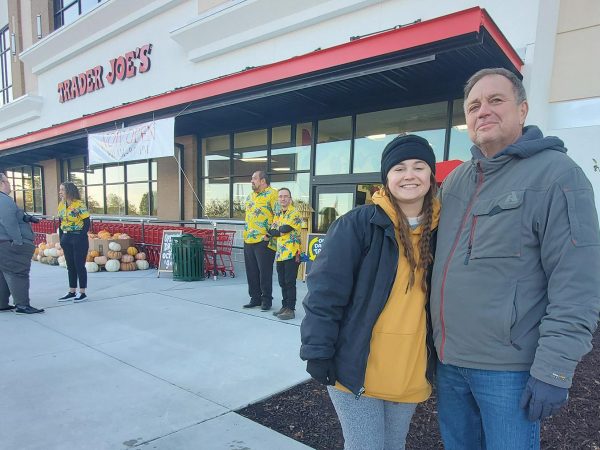 Lynn Miller and his daughter, Makayla, were first in line. Lynn is a Columbia construction firm owner. Makayla, a product strategist for Veterans United, was eager to get inside and 
snatch up some lentil curls. The Millers arrived outside the new store at 2:30 p.m. the day before, 
though they stayed in their car most of the time. Technically, the line didn't actually begin forming until around 5:30 a.m.