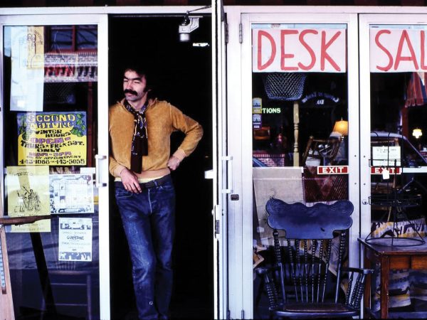 Michael Cochran inside his antique store, Second Nature