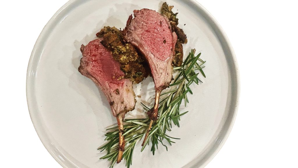 Rosemary Mustard-Crusted Rack of Lamb