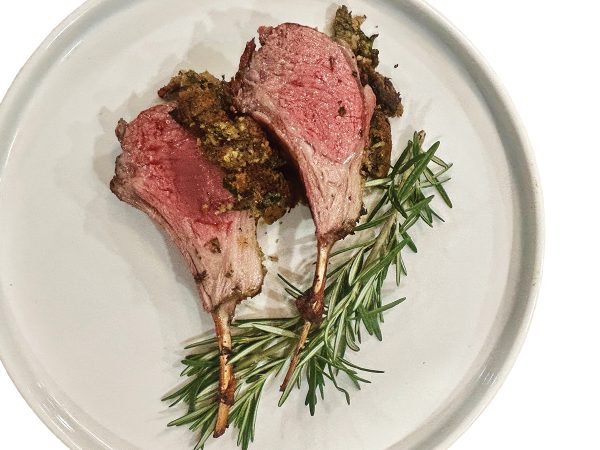 Rosemary Mustard-Crusted Rack of Lamb