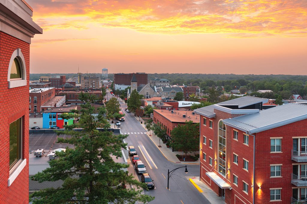 Columbia, Missouri, USA Skyline