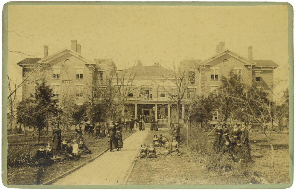 exterior of Christian College old main building